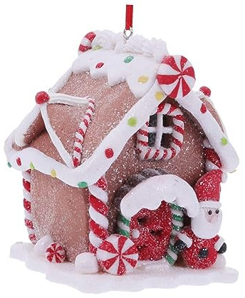 JEWEDECO 1 STK Leuchtendes Weihnachtshaus Mini- Lichter Für Weihnachtsdorfhäuser Weihnachtsbaumhaus Weihnachtsbaum Hängende Ornamente Tischdekoration Ferien-minidorf Hausdekoration Harz