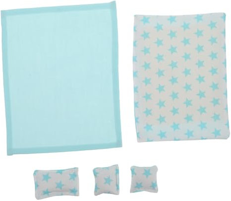 ibasenice Puppenhaus Möbel Spielzeug Mini Bettwäsche Set Blätter Kissen Für Maßstab 112 Miniatur