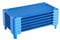 VEVOR Stapelbares Kinderbett tragbare Nickerchenbetten 6 TLG. (102 x 57 x 15 cm) Kindertagesstättenbetten für Kinder Vorschulklassenzimmer Kindertagesstättenbetten zum Schlafen Mittagsschlaf, blau