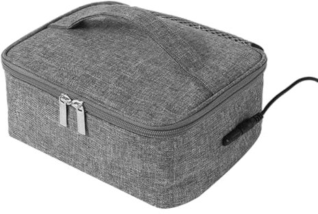FPHADO Lonchera EléCtrica PortáTil con USB, Bolsas para Calentar Alimentos, Bolsa TéRmica Bento, Bolsa de Almuerzo Aislada Sin Pantalla