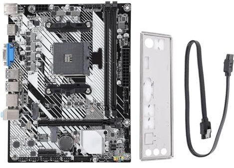 A520M K Computer Motherboard, DDR4 ATX 64GB Gaming Motherboard pour 1er à 5e Génération AM4 CPUs, NVME M.2, M.2 WiFi, PCIE 3.0 X16, HDMI, VGA, SATA 3.0, USB 3.0