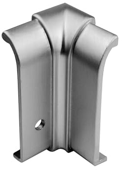 Sockelleiste Edelstahl Fußbodenleiste V2A 2,5m 40mm silber gebürstet | Für saubere Wand-Boden-Übergänge und einen geschützten Sockelbereich, 40mm Leistenhöhe, 2,5m, für passende Anschlussbereiche