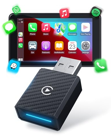 WityEye CarPlay und Android Auto Wireless Adapter, für 11+, Smartphone Android 13+