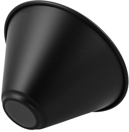 SWETRACE Pantalla para Lámpara Colgante Cónica Industrial de Metal Negro Tulipa Estilo Vintage con Protección para Bombilla Difusor de Luz Ambiental Apta para Interiores como Restaurantes