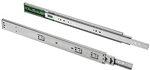 Soft Close self Close Drawer Runners Slides, Full Extension, 600mm, H45mm 25kg