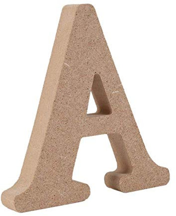 Freeas Freestanding Wooden Letters, Alphabet Decorative Wood Letters Hanging Wall 26 Letters DIY Words Sign for Children Baby Name Girls Bedroom Wedding Birthday Party Home Décor (A)