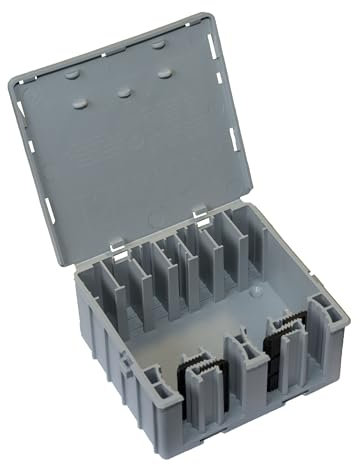 WAGO WAGOBOX XLA Junction Box, Suitable for WAGO 222 and 773 Series, for Multicore Cables, max. 4 mm² Connectors, up to 32 Amp, 450 Volt, 207-3305, Grey, Pack of 1