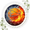Fondant Tortenaufleger Tortenbild Geburtstag Motiv Basketball Nr. 23