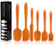 VanderHOME Espátulas de cocina 6 piezas Juego de Utensilios de Cocina Juego de Herramientas para Hocinar y Hornear, Naranja