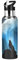 Vnurnrn Art Cadeau Bleu Animal Loup Bouteille d'eau Isotherme avec Paille en Acier Inoxydable Gourde 600ML, Sans Bpa Gourdes Eau pour Enfant Sport Randonnée École Bureau