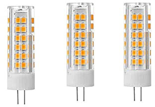 ZHIYUE 3er G4 7W LED Glühbirnen Warmweiß 3000k 700 Lumen AC220-240V Nicht dimmbar Ersetzen G4 70w Halogenbirne, 360° Beam Bi-Pin G4 Sockel JC Typ,Wohnzimmer Kronleuchter,Wandleuchten,Küche