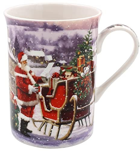 lesser and pavey LP52637 Ceramic Mug | Santa design | 1 Pc, Multicolor