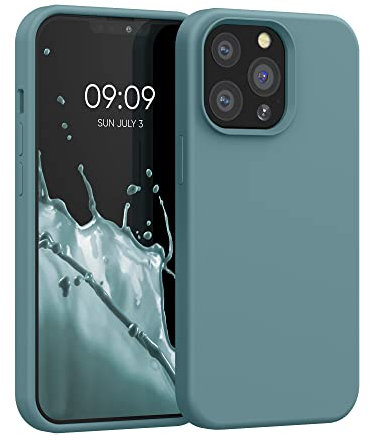 kwmobile Carcasa Compatible con Apple iPhone 13 Pro Funda - Case TPU y Silicona antigolpes - Apto Carga inalámbrica - Noche ártica