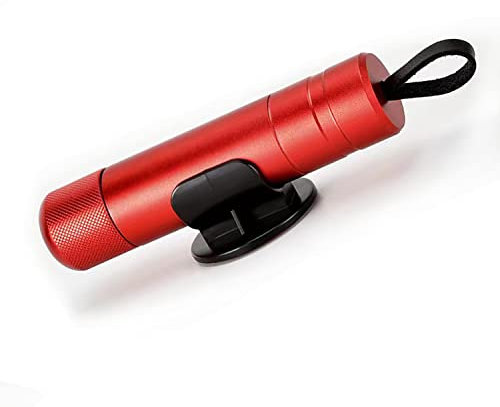 ACEBON 2-in-1 Nothammer für Auto, Gurtschneider & Notfallhammer, Notfallhammer Auto mit Gurtschneider, Car Emergency Escape Tool (Rot)