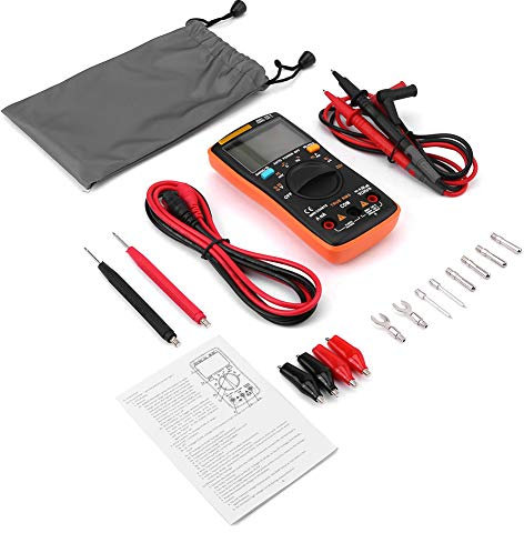 Multimetro Digitale, ANENG AN8008 Multimetro Digitale True-RMS AC DC Amperometro Corrente Ohm Meter, Tester