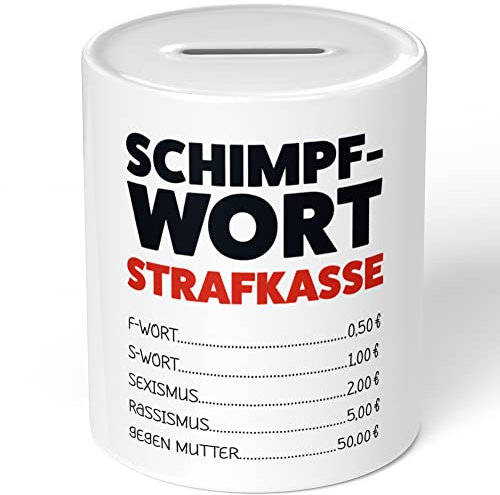 JUNIWORDS Spardose Sparbüchse, Schimpfwort Strafkasse (1008756)