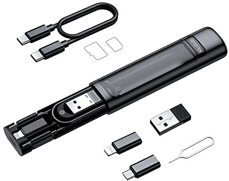 mcdodo Kit adaptateur USB vers C 6 en 1 avec micro Lightning pour iPhone 16, 15, 14, 13 Pro Max Mini, Samsung Galaxy S25, S24, S23 Plus, A55