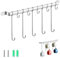 Evanda Coffee Mug Holder, Mug Holder Wall Rack, for Kitchen Dining Room, Wall Mounted Kitchen Rail with 5 Long Hooks and 5 Short Hooks.