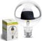 linovum LED Kopfspiegel-Lampe E27 mit 7W warmweiß - Globe Spiegelkopf Glühbirne mit verspiegeltem Kopf für blendfreies Licht