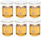 PATIKIL 250ml Low Form Glass Beaker, 6 Pack 3.3 Borosilicate Glass Graduated Printed Scale Measuring Cups with Spout for Kitchen Lab Liquids