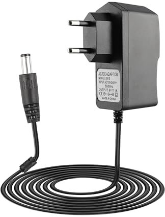 Xahpower Adaptador de Fuente de Alimentación de Pedal de Guitarra, 9V 1A Cargador para Boss PSA-120S ME-80 ME-70 ME-25 ME-50B GT-100 GT-10 AD-10 BR-600