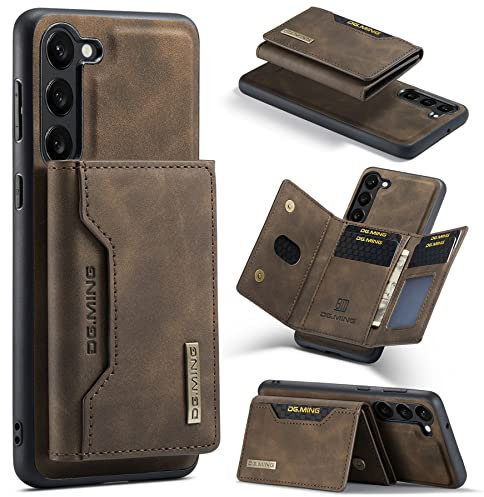 ZCDAYE Hülle für Samsung Galaxy S24 mit kartenfach, Leder Samsung S24 Handyhülle Geldbörse Edele Brieftasche Kartenetui, Magnetische Handytasche Praktische Schutzhülle, Khaki