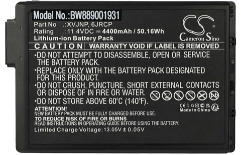 vhbw Akku kompatibel mit Dell Latitude 7330 Rugged, 5430 Rugged Notebook (4400 mAh, 11,4 V, Li-Ion)