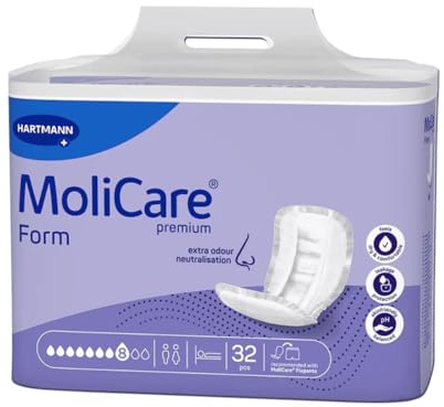 Hartmann MoliCare® Premium Form Vorlage, 8 Tropfen - 32 Stück - 4052199582382 | Packung (32 Stück)