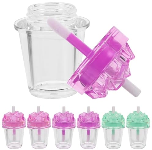 Housoutil Leere Lipglossbehälter 7Er Set Nachfüllbare Lippenbalsam Röhren Klare Mini Kosmetikbehälter Für Diy Lipgloss Herstellung Reise Alltag