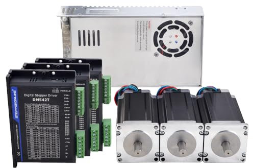 STEPPERONLINE S Serie 3 Achsen CNC Fräser Kit 3,0Nm(425oz.in) Nema 23 Schrittmotor und Treiber