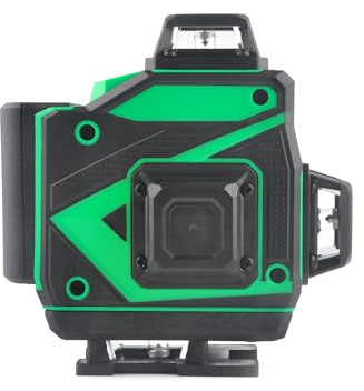 Miangerrn Laser Horizontal Green Self-Leveling, 4x360° 16-Line Cross Horizontal and Vertical Laser Level, Remote Control, Lithium-ion Battery with Euro Charging, Adjustable Swivel Base, Lifting Base