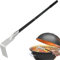 GeRRiT Pizzaofen-Werkzeug-Set, 4-teiliges Pizzaofen-Haken-Werkzeug – Grill-Ascheschaufel für Grillöfen, Kamin, Holzofen, Pizzaofen