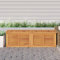 KATERYY Gartenbox mit Beutel 175x50x53 cm Massivholz Teak,Holzkiste Garten | Hochwertiger Stauraum aus Teakholz | Innenund Außenbereich