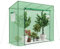 COSTWAY Serre de Jardin Extérieure avec Housse en PE, Mini Serre de Plain-Pied avec Cadre en Métal Porte à Fermeture Eclair Enroulable Fenêtres à Moustiquaire Double Couche 200x77x169 CM