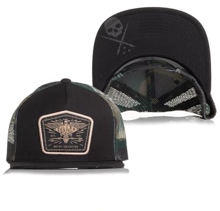 Sullen Clothing Trucker Cap Eagle Crest Camo Snapback Tattoo Mütze Schädel