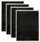 Pinafresa 4 Stück Schwarzes Lasergravur-Markierungspapier, 39 X 27 cm Dimmpapier, Gravur-Testfokuspapier, für Glas, Metall, Keramik