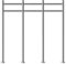 Metzler Briefkasten Ständer aus Edelstahl 3-Fach horizontal - Briefkastenständer für 3 Briefkästen, Briefkasten Standfuß 3er rostfrei und wetterfest | Gesamthöhe 112,70 cm | Modell Erpo