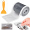 Tapvai 100mm x10m Haarsieb Duschrinne, Haarfänger Dusche aus PVC Gaze, Einweg Duschsieb Abfluss Haare mit 1 Plastikspatel, Haarsieb Dusche für Reparatur Tür Fenster Loch für Badewannebalkon Bad