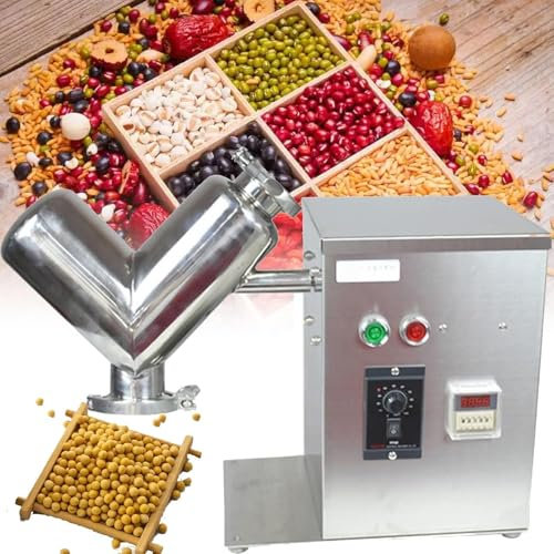 SaryEdge Macinacaffè Elettrico per Cereali, 2 Litri, Superfine, in Acciaio Inox e Motore Commerciale da 24 Giri/min, per Erbe/spezie/Noci/Cereali, Pannello di Controllo(