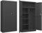 Modernen Aktenschrank mit 2 Türen und 4 Einlegeböden, Schließfachschrank Büroschrank Büromöbel Metallschrank Stahlschrank Aufbewahrungsschrank für Home Office, 90 x 40 x 180 cm