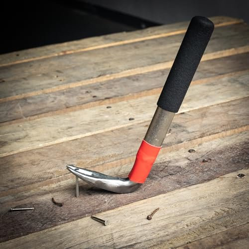 Mini Small Nail Puller Remover Pry Bar Crow Bar, Angled Curved Head Metal Wood Board Tire Nail Removing Tool Wrecking Prying Tool