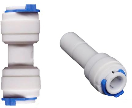 PAROAD 3/8 Steckfitting auf 1/4 Gerade schlauch,3/8 x 3/8 Steckverbindung,für RO Umkehrosmoseanlage,Wasserfilter, Kühlschrankfilter,