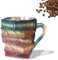 Taza de Libros Pintados, Painted Book Mug, Taza Libro Vintage, Taza de Café de Pila de Libros Único, Novedad 3D Libros Pintados Tazas de Café, Book Stack Coffee Cup, con Asa, para Cocina y Hogar