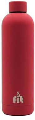 Deltafit 750ml Insulated Stainless Steel Water Bottle – Vacuum Flask for Gym, Sports, School & Office – Leakproof, Double Walled, BPA-Free Metal Drinks Bottle – Keeps Hot & Cold (Red)
