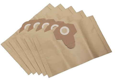 Bag Lady Paper Dust Bags (Pack of 5) for Ozito VWD1220PTU Ozito VWD1220U Parkside PNTS1250 Parkside PNTS1300 Vacuum Cleaner Dust Bags Replacement High Filtration Allergy Relief AVC115