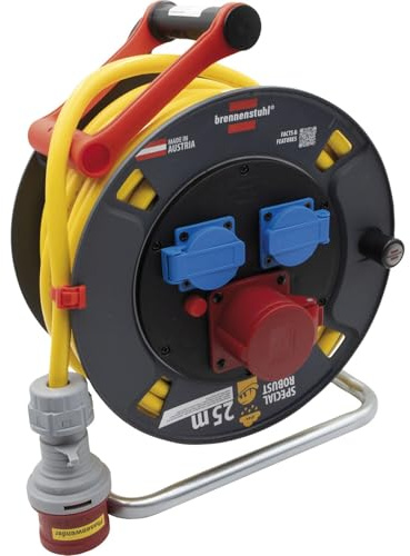 BRENNENSTUHL Kabeltrommel 300 ST + Bremaxx 5G2.5 Länge 25 m IP44