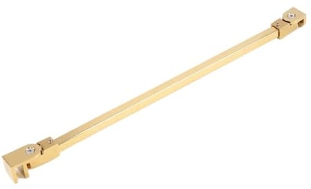 Duschglas-Tür mit fester Stange 1 stück Wand Zu Glas Dusche Gehäuse Befestigung Bar Halterung Schwanken Prävention Einstellbar(Color 4,50cm Long)
