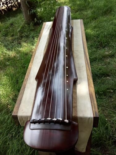 Guqin 7 Saiten Zither Paulownia-Holz Chinesische Saiteninstrumente