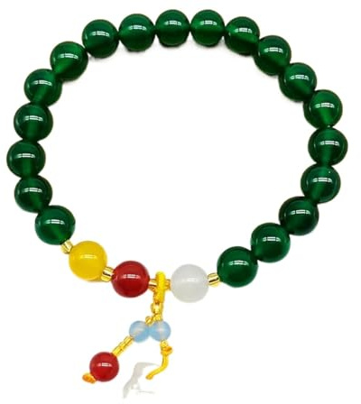 WUSHADEHANS Bracelet en Cristal, Gourde for Femmes Hommes Reiki Crystal Chakra