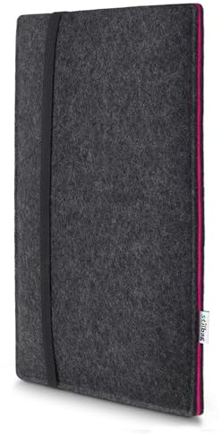 Stilbag Tablethülle Finn für Apple iPad 11-inch (A16) / 11th Gen (2025) | Farbe: anthrazit/pink | Tablet-Tasche aus Filz | Tablet Schutzhülle | Tablet Made in Germany